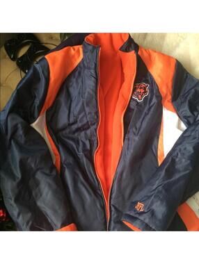 Chicago Bears Womens Fleece Lined Varsity Jacket NFL